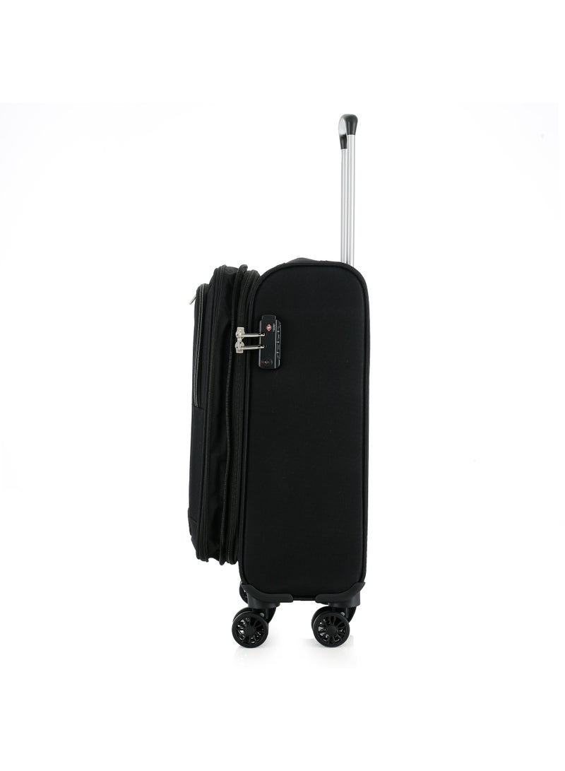 اتش تي طقم حقائب سفر من 3 قطع من H.T | حقائب سفر ذات غلاف ناعم | طقم حقائب سفر خفيفة الوزن قابلة للتوسيع بعجلات (33 لترًا، حقيبة سفر خفيفة الوزن) (حقيبة يد/حقيبة صغيرة للمقصورة 20 بوصة) - Image 5